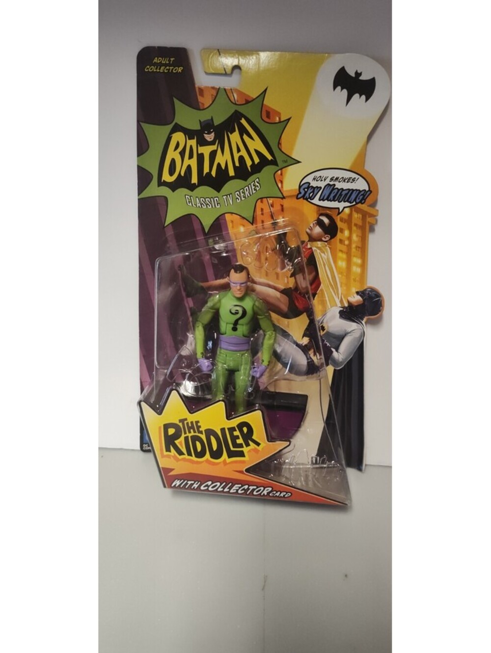 Batman Classic TV Series The Riddler Mattel Figure Collector Card 2013 NIB
